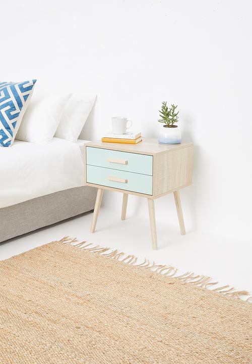 Sixth Floor - Alva pedestal - blue & natural
