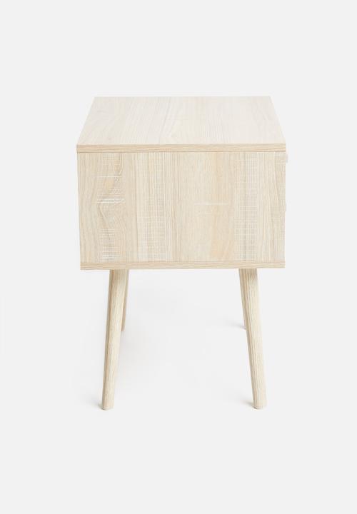 Sixth Floor - Alva pedestal - black & natural