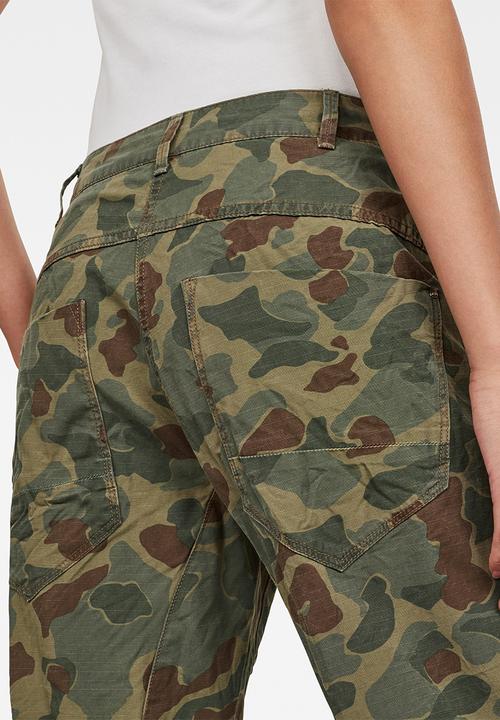 G-STAR - Army radar mid boyfriend ankle jean - khaki & brown