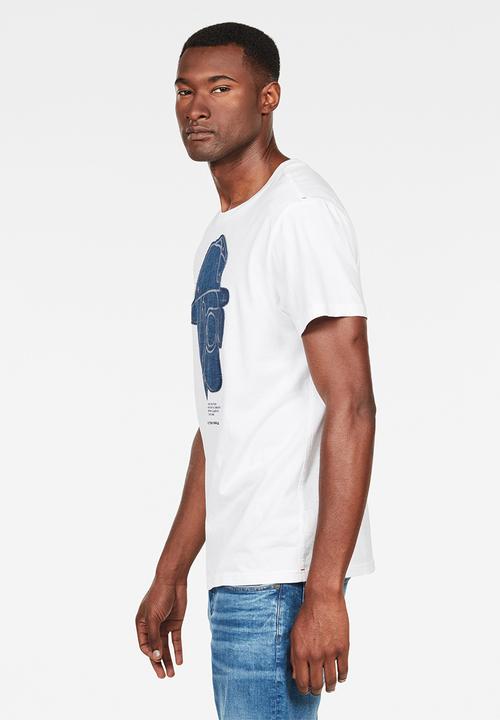 G-STAR - Graphic short sleeve tee - white