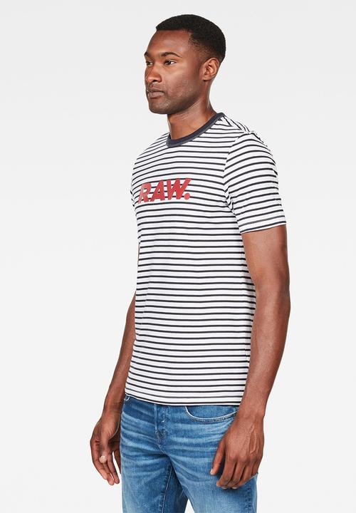 G-STAR - Resistor short sleeve tee - navy & white 