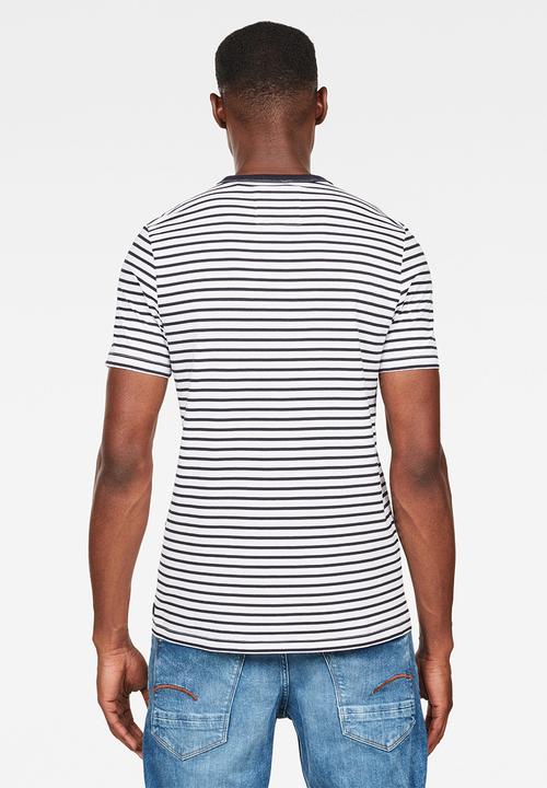 G-STAR - Resistor short sleeve tee - navy & white 