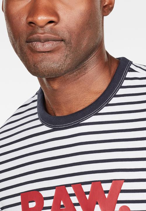 G-STAR - Resistor short sleeve tee - navy & white 