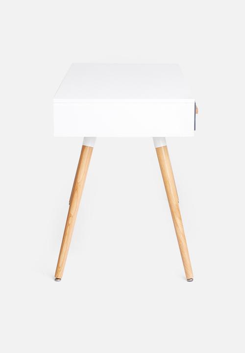Sixth Floor - Alva desk - grey & white