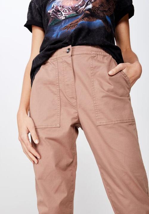 Cotton On - Cuffed chino - brown