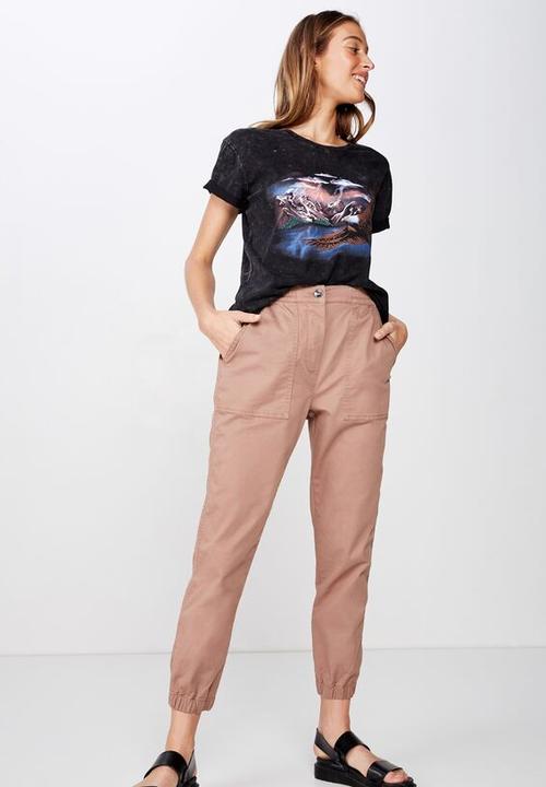 Cotton On - Cuffed chino - brown
