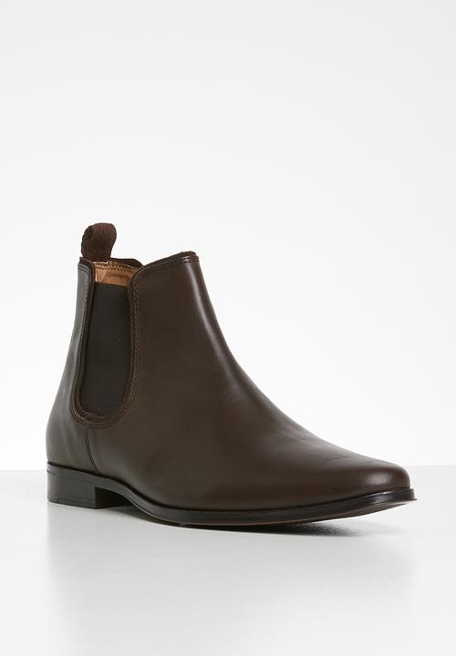 Superbalist - Shaun leather chelsea boot - brown