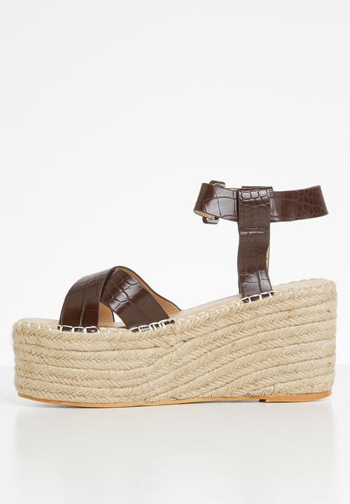 Superbalist - Shaani espadrille flatform - brown
