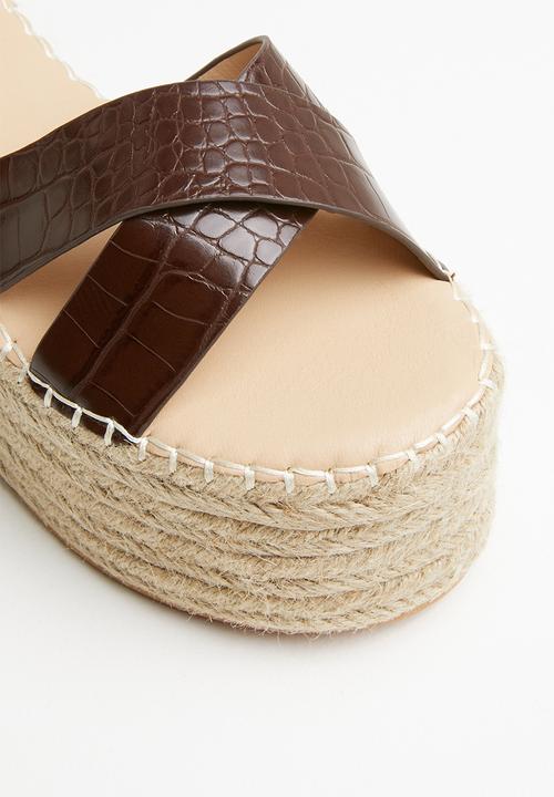 Superbalist - Shaani espadrille flatform - brown