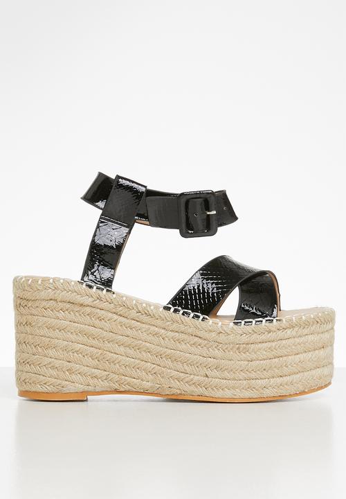 Superbalist - Shaani espadrille flatform - black
