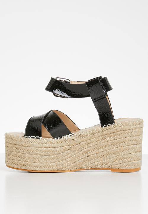 Superbalist - Shaani espadrille flatform - black