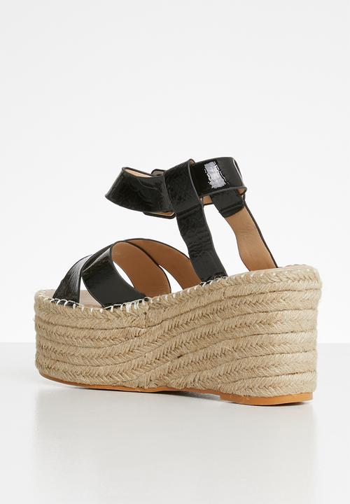 Superbalist - Shaani espadrille flatform - black