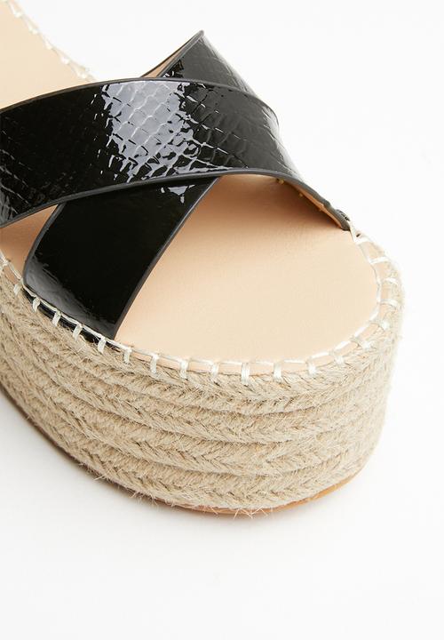 Superbalist - Shaani espadrille flatform - black