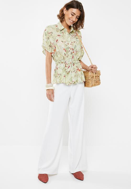 edit - Short sleeve button through - multi