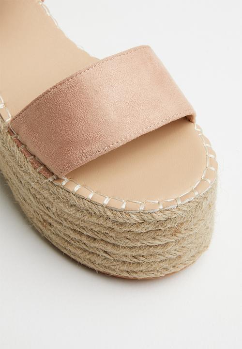 Superbalist - Camila espadrille flatform - pink