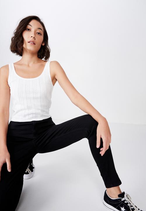 Factorie - Pointelle tank top - white