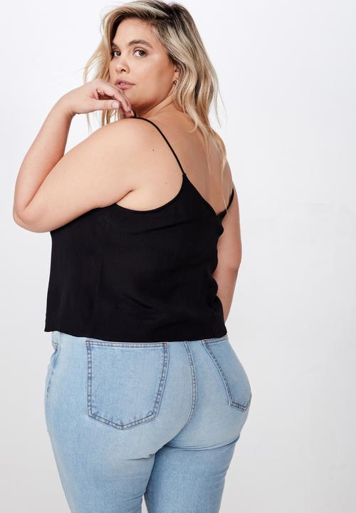 Cotton On - Curve astrid cami - black