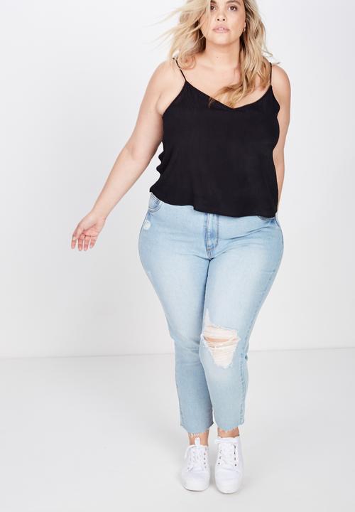 Cotton On - Curve astrid cami - black