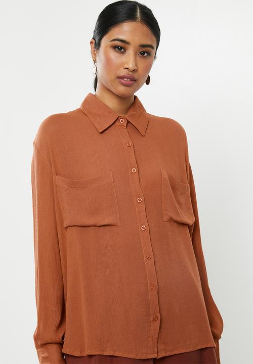 Missguided - Safari shirt - brown