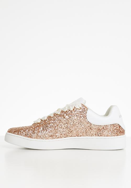 SISSY BOY - Glitter flatform sneaker - gold