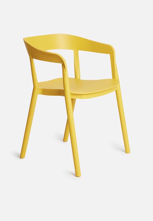 Sixth Floor - Luna chair - mustard