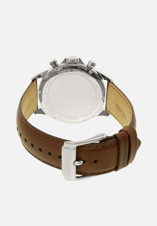Michael Kors - Analog watch 0 jwl leather strap - dark brown