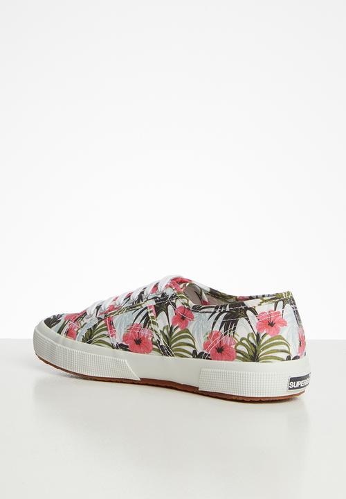 SUPERGA - Superga 2750 fantasy cotu hibiscus prints - white/fuschia