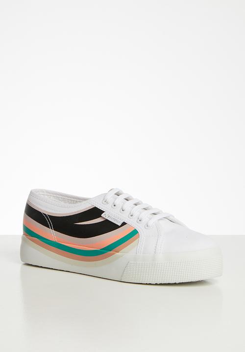 SUPERGA - Superga 2730 cotu swallow print - white pink smoke multi