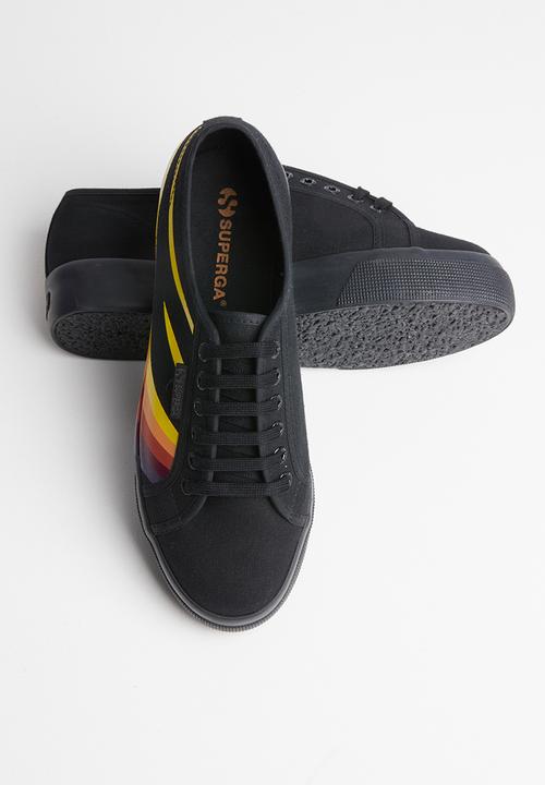 SUPERGA - Superga 2730 cotu swallow print - black/orange