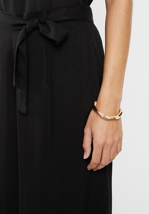 edit - Paperbag culotte - black