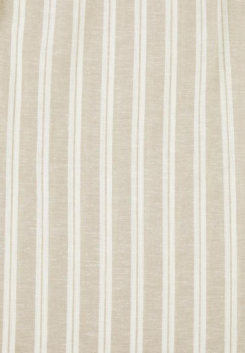 edit - Linen blend skirt - beige & cream 