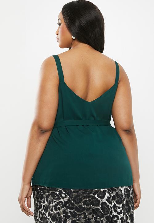 Superbalist - Ring detail cami - green