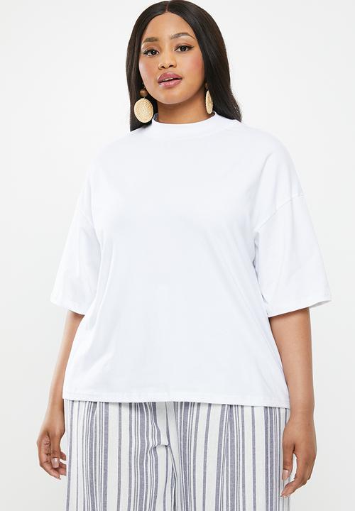 Superbalist - High neck tee (plus) - white