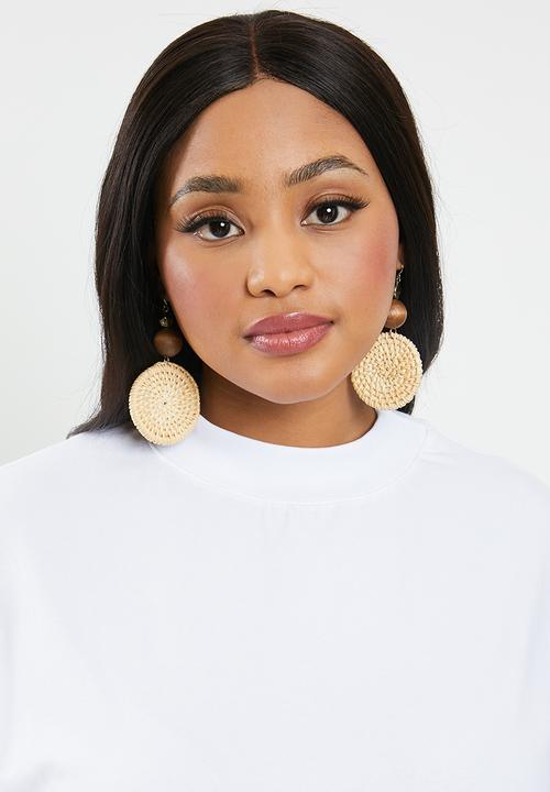 Superbalist - High neck tee (plus) - white