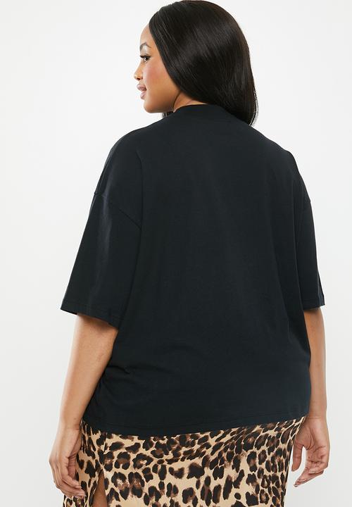 Superbalist - High neck tee (plus) - black