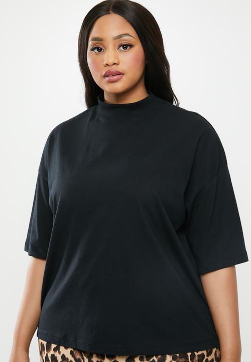 Superbalist - High neck tee (plus) - black