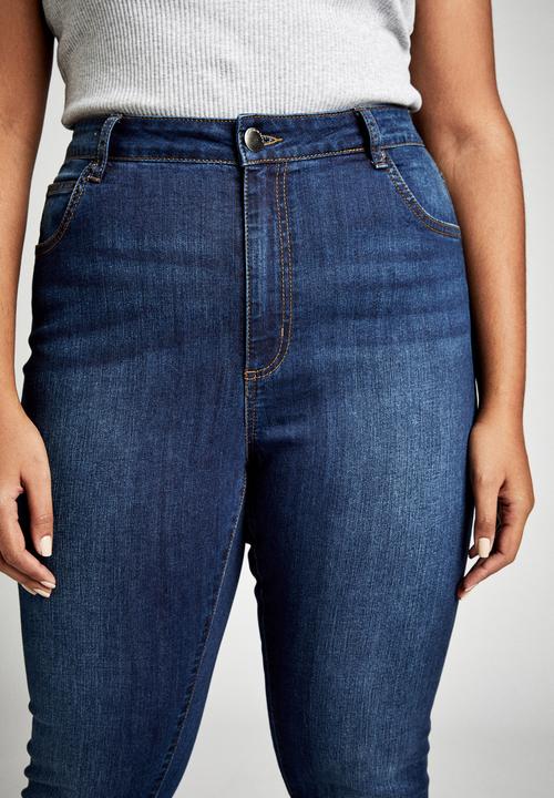 Cotton On - Curve Adrianna skinny jeans - blue
