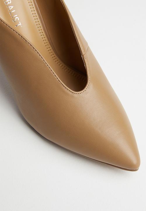 Superbalist - V-vamp stiletto court - beige