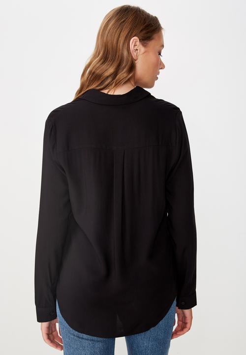 Cotton On - Rachel everyday shirt - black