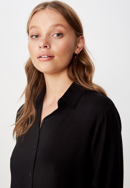 Cotton On - Rachel everyday shirt - black