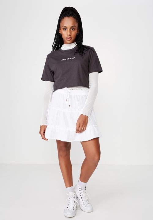 Factorie - Tiered skirt - white