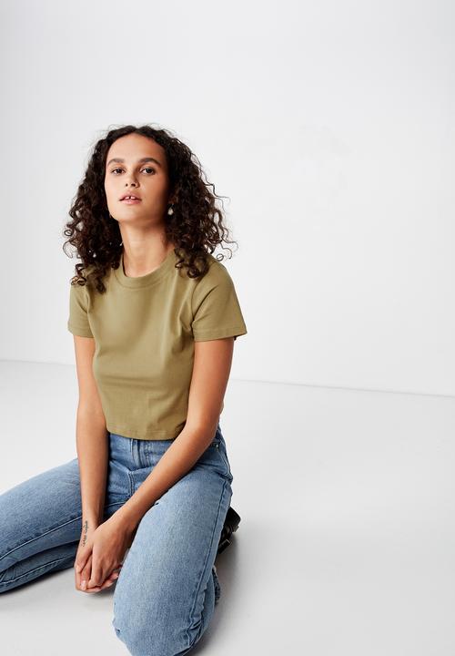 Cotton On - The one baby tee - khaki