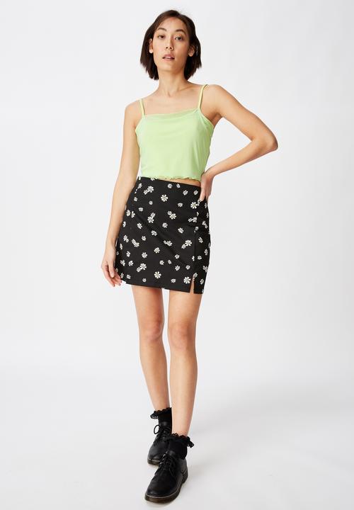 Factorie - Mesh crop cami - green