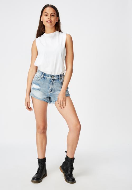Factorie - Cheeky denim shorts - blue