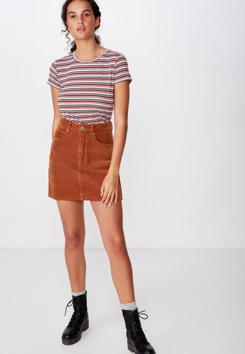 Cotton On - The baby tee tezer stripe - multi 