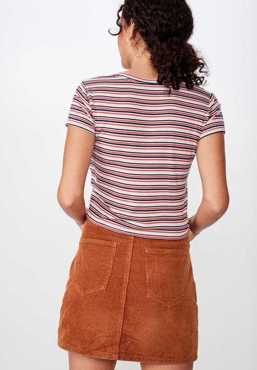Cotton On - The baby tee tezer stripe - multi 
