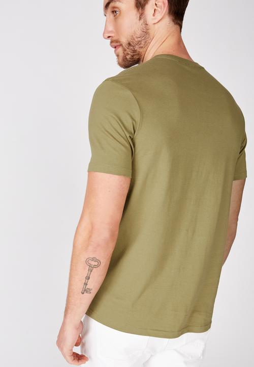 Cotton On - Umeda Tbar art T-shirt - khaki
