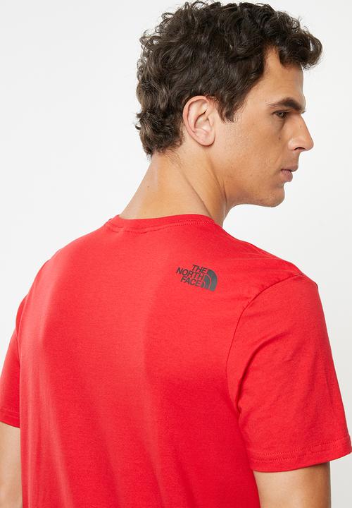 The North Face - Short sleeve simple dome tee - red