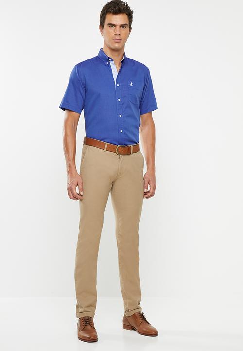 POLO - Preston weekender short sleeve shirt - blue