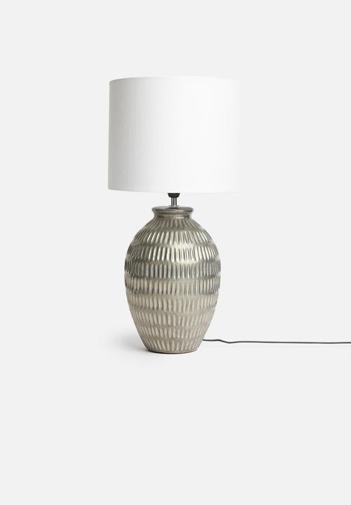Sixth Floor - Chisel lamp base - gunmetal 